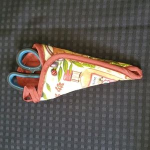 Oil and Olive, scissors, holder, kitchen, ladybug, gift, handmade, rust